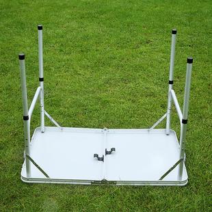 折叠桌户外便携习露营烧DN 09加烤野桌两档高度餐家用小餐桌学