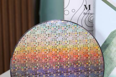12英寸硅晶圆 科技感爆棚 芯片 ic 28纳米工艺制程 晶圆中芯国际