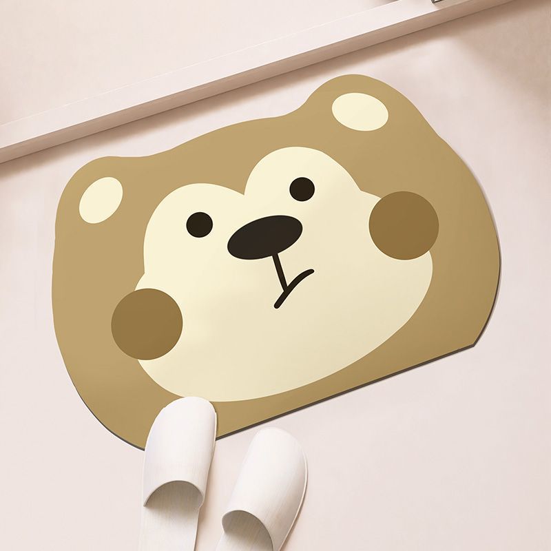 浴室防滑脚垫软硅藻泥卫生间门口厕所入户门垫卫浴速干吸水地垫