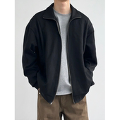 HMN 春秋上衣外套流行 夹克男女设计款 Studio美式 复古潮牌立领开衫