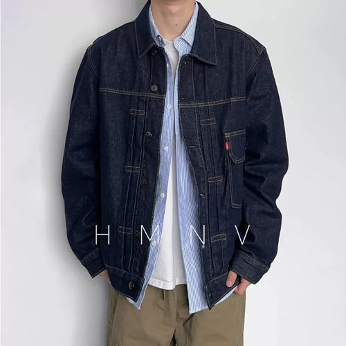 HMNStudio春秋宽松牛仔外套