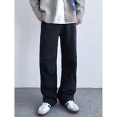 Studio针织休闲裤 春秋百搭宽松长裤 阔腿裤 直筒裤 HMN 裤 伞兵裤 男士