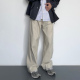 HMN 男 宽松简约百搭宽松牛仔裤 Studio日系复古水洗休闲直筒裤 美式