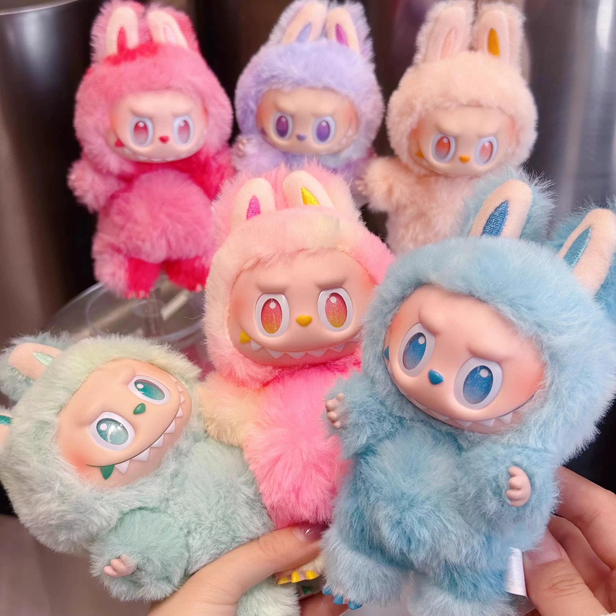 现货直发！拉布布labubu3.0三代前方高能搪胶脸包挂件公仔盲盒