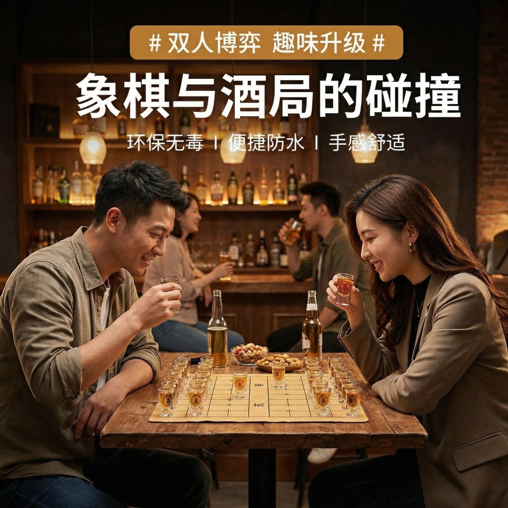象棋创意酒杯套装家用白酒杯小酒杯趣味棋盘团建酒吧ktv氛围道具,餐饮具,白酒杯,淘宝优惠券,粉丝福利购,淘宝优惠卷