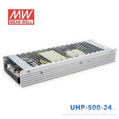 明纬开关电源UHP-500R15V24V36V48V55500W超薄型带有PFC功能电源