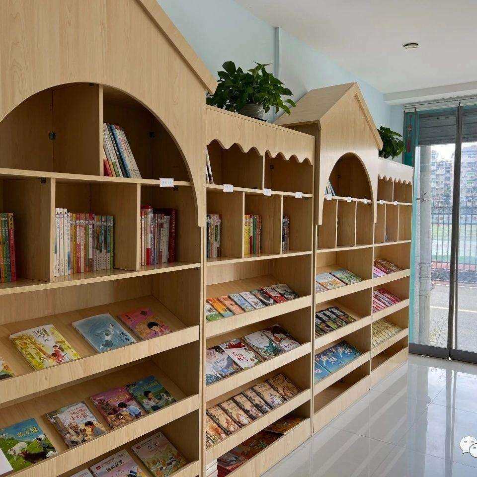 创意木质绘本馆儿童学校幼儿园展示柜书柜图书馆置物架书架展柜
