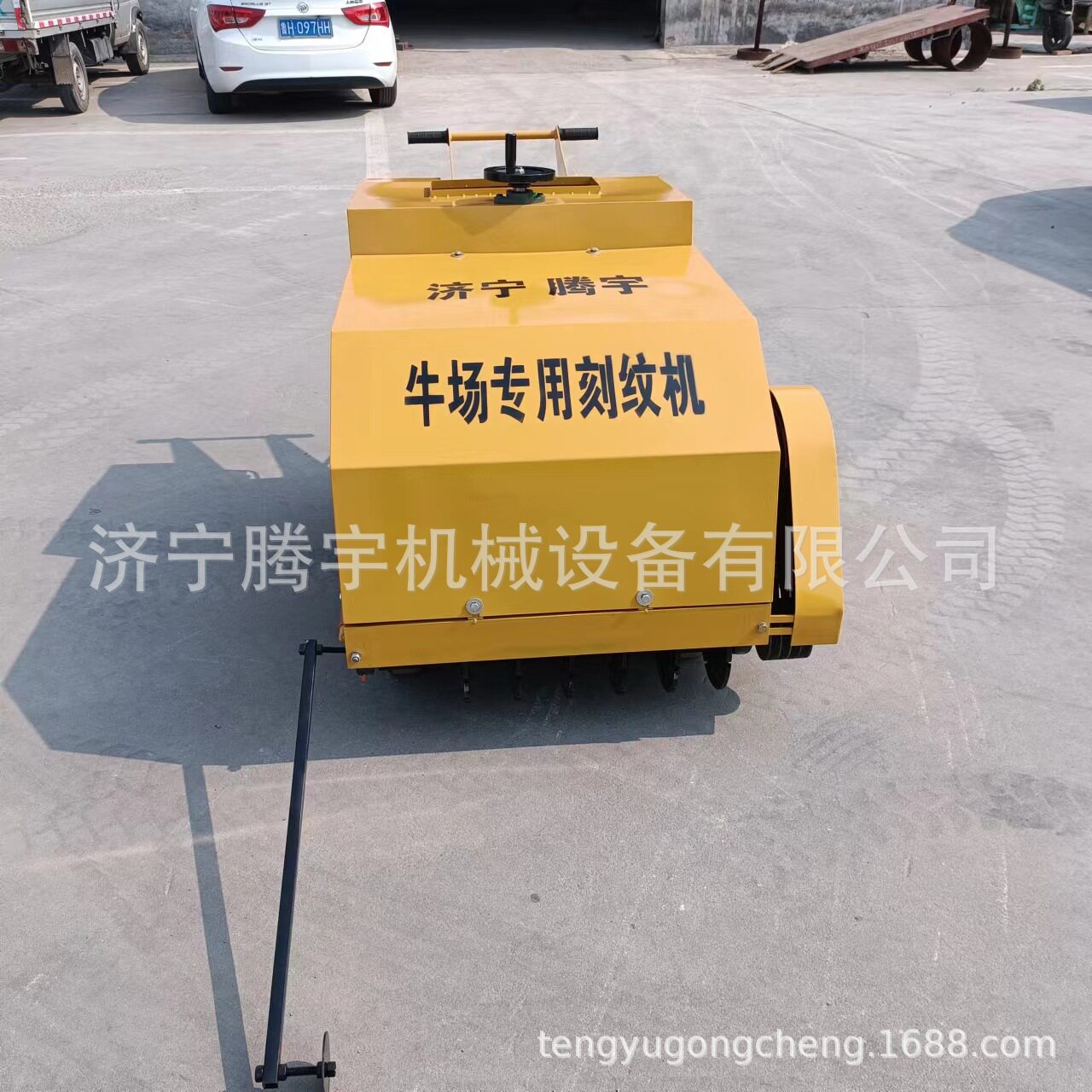 奶牛场路面防滑刻纹机 牧场地面拉槽机 养殖场路面刻槽机