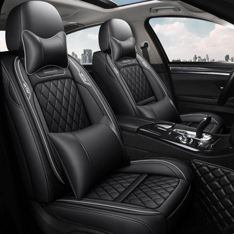 20年新款全包全皮菱形四季五座汽车坐垫座垫座套出口实体
