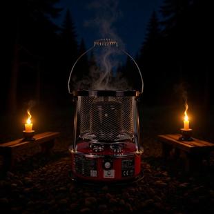 可升降煤油取暖炉家用户外野营露营烧烤冰钓煤油取暖手提烤火炉