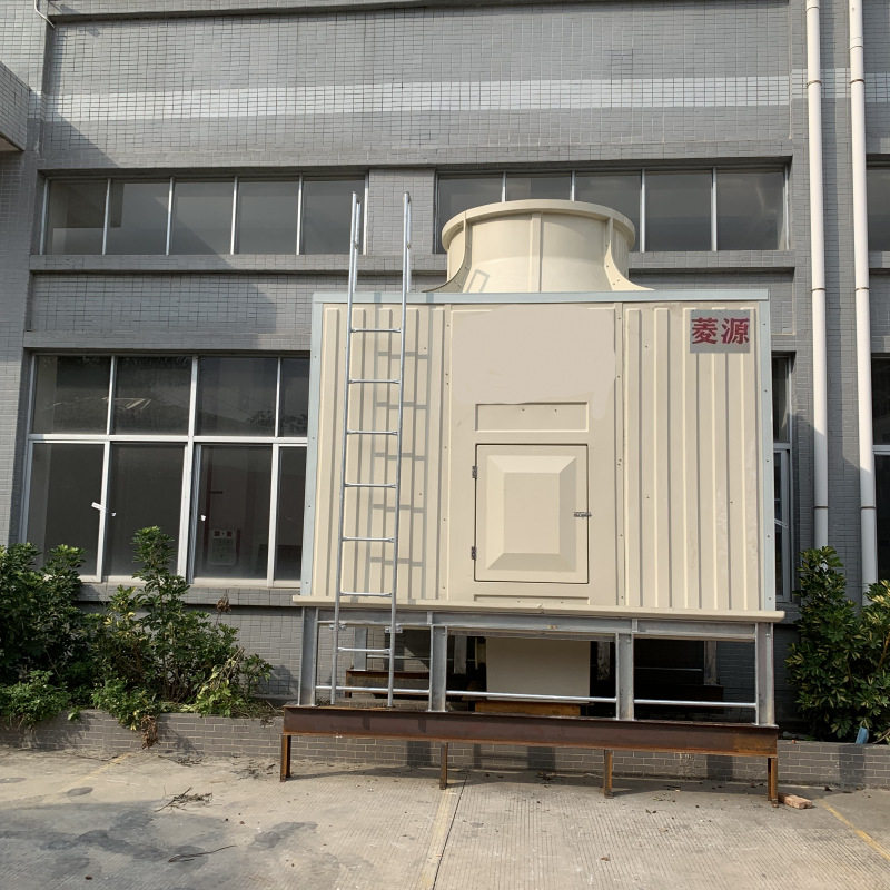菱源玻璃钢冷却水塔方形横流式低噪音工业型凉水塔100吨湿式冷却
