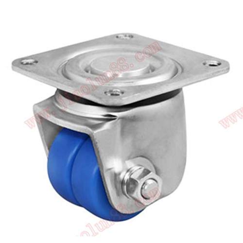 超重型浇注尼龙轮承载600KG脚轮双轮脚轮设备轮机柜机箱轮