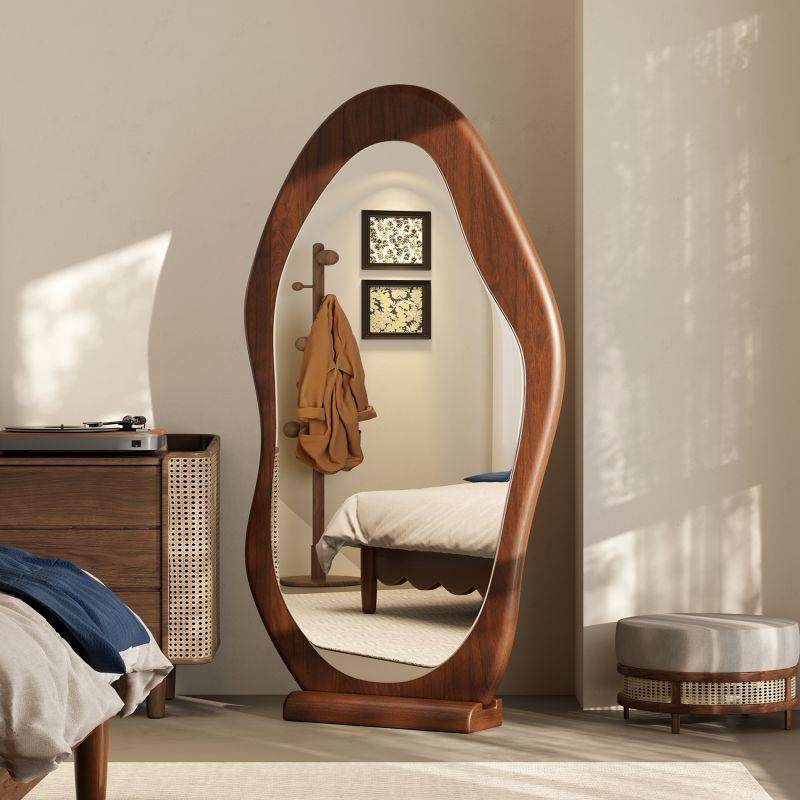 复古全身镜家用客厅网红镜子落地镜壁挂异型镜穿衣镜卧室试衣镜