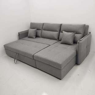 布艺组合款沙发床两用客厅多功能折叠带贵妃转角可储物沙发床