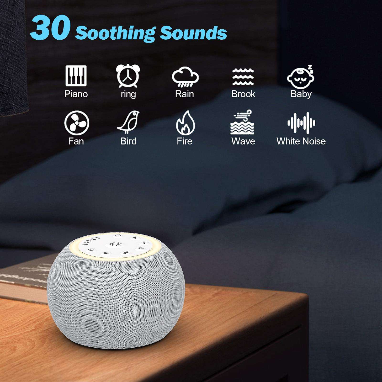 2025白噪音音箱助眠音响30首白噪音音乐缓压改善失眠白噪音助眠仪