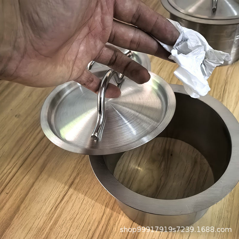 圆形台面嵌入式垃圾投递口厨房带提手垃圾投递口嵌入式镶入式新品