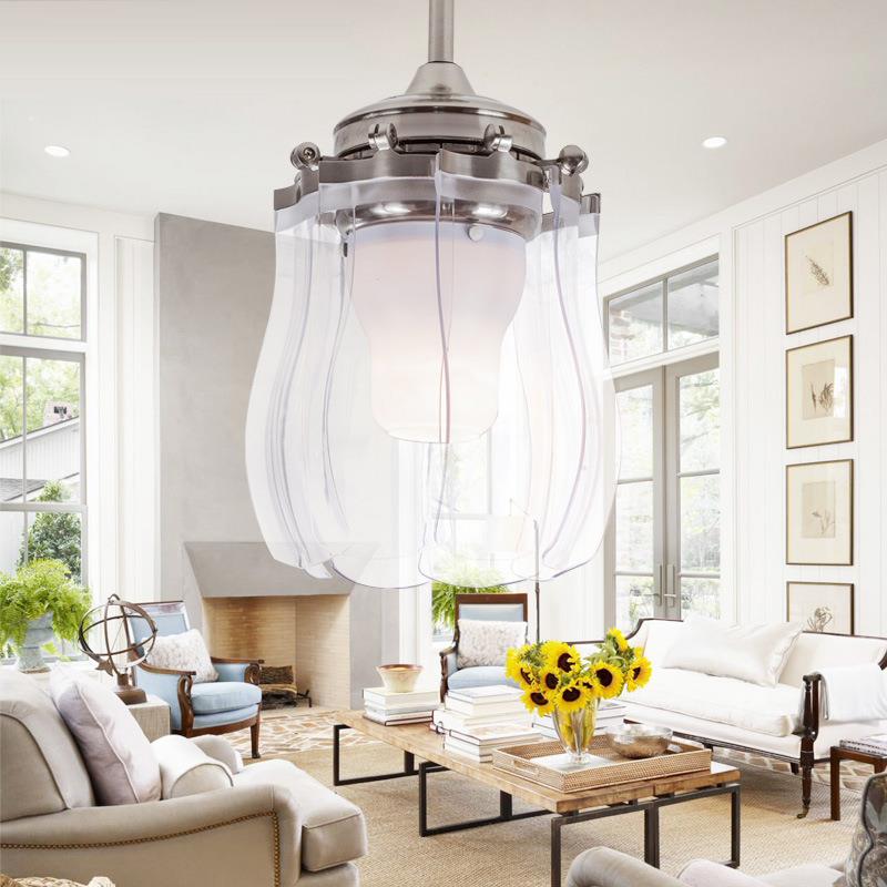 变光起飞扇LED隐形餐厅客厅带灯吊扇灯风扇灯现代简约时尚吊灯