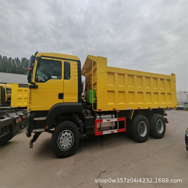 TX后八440马力潍柴发动机大货车翻斗车豪沃375马力土方工程翻斗车
