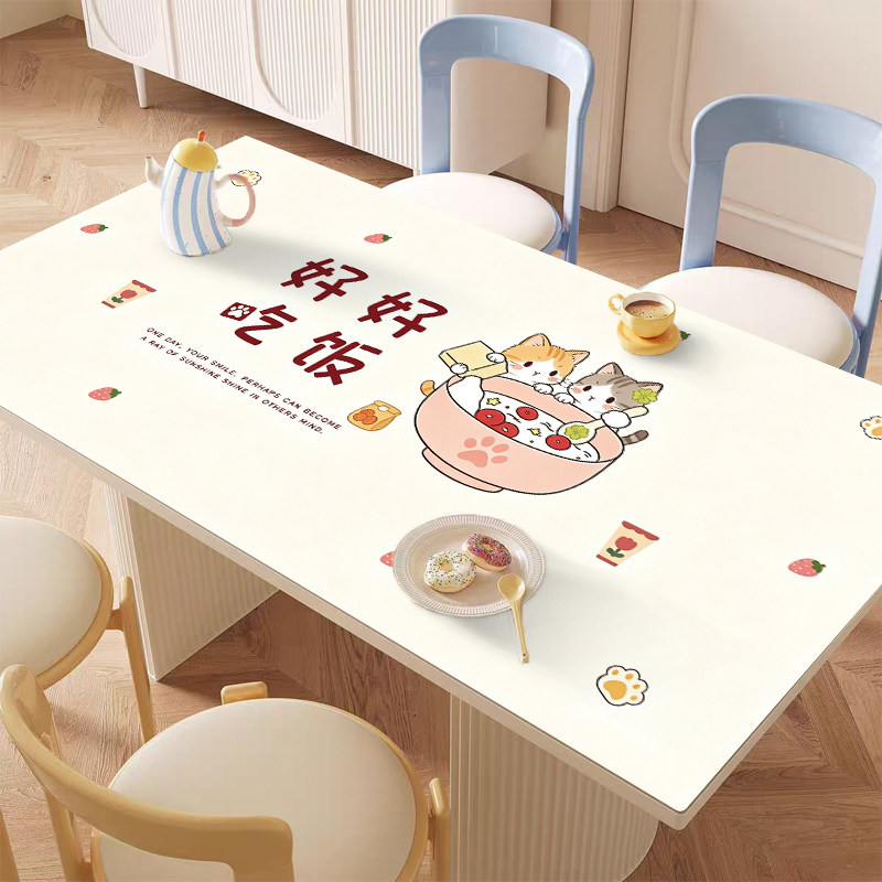 硅胶皮革餐桌垫防水防油防烫隔热桌布