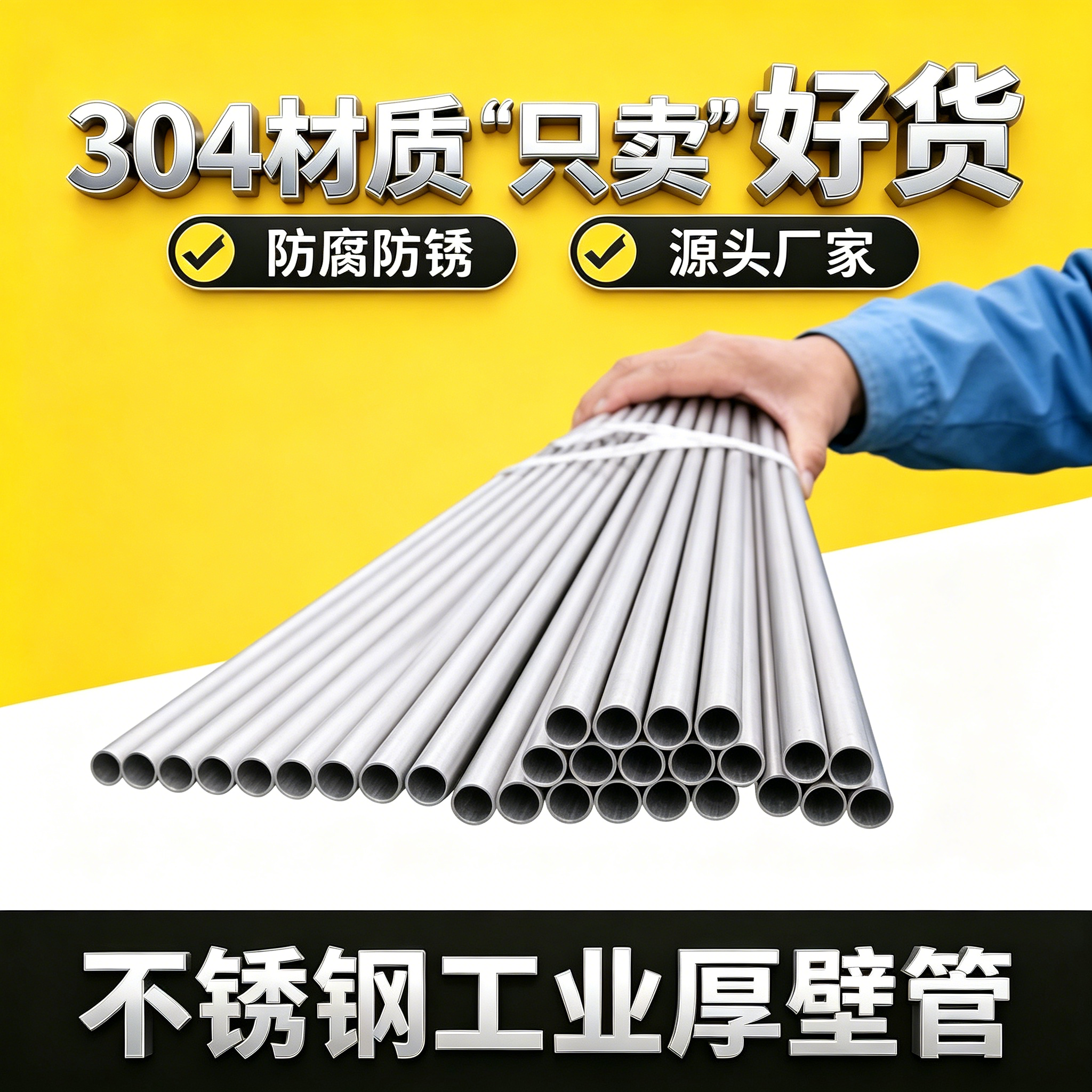 不锈钢锈管无缝管304不锈钢管316l圆管201钢管厚壁管空心管工业管
