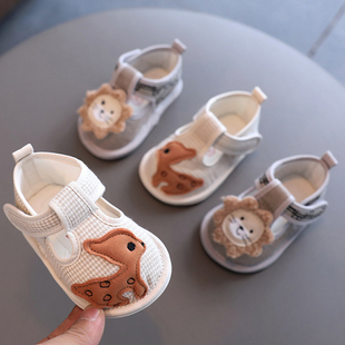 室内防滑春秋款 0一1岁婴儿幼宝宝布鞋 超软底男女款 学步鞋 12月