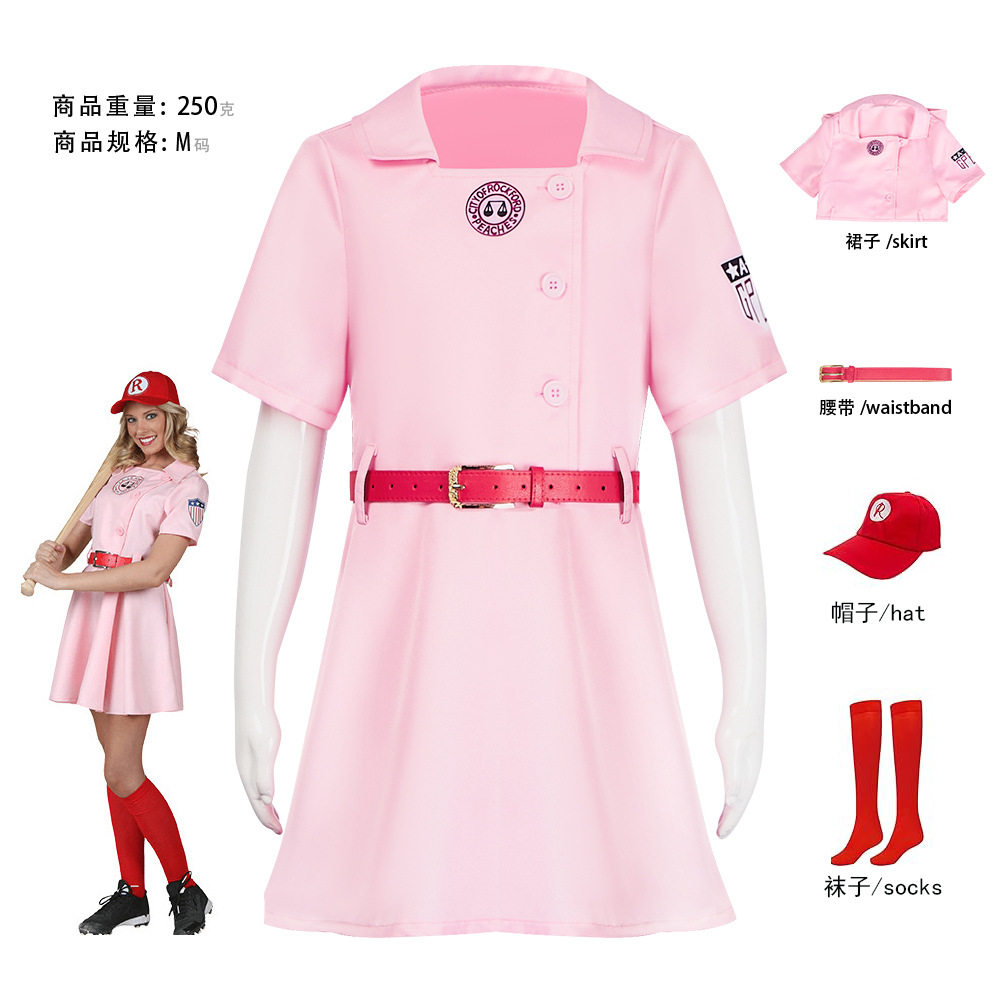 电影红粉联盟女子棒球队cos服万圣节cosplay角色扮演服装女装裙子