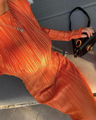 slim 长袖 long dress Leisure 休闲修身 sleeve woman 连衣裙女