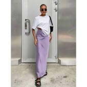 mid half waist Solid fish tail skirt 纯色中腰鱼尾半身裙