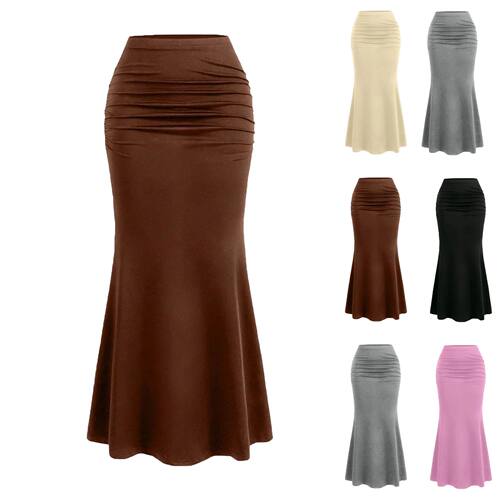 性感纯色半身鱼尾裙 Sexy solid color half body fishtail skirt