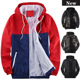 matching coat color Sports hooded cardigan 运动拼色开衫 外套