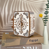 手工拼装 首饰机关盒3d儿童 礼物生日送男女友情人diy八音乐盒密码