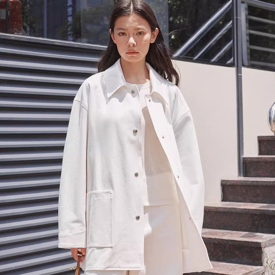 小众韩系纯棉外套女25秋新品