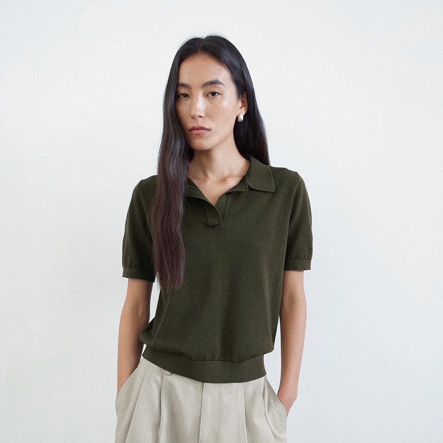 经典POLO衫棉质针织短袖T恤女