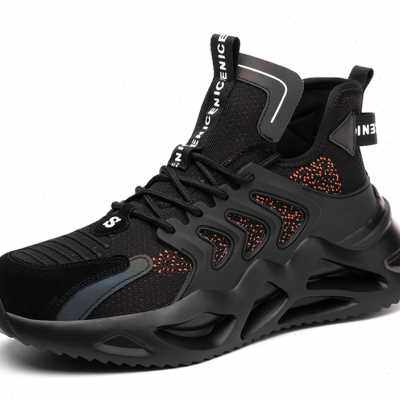 劳保鞋男款夏季透气安全工作鞋钢包头防砸防刺穿轻便软底老保工地