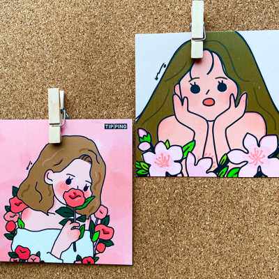 20个原木小夹子图钉便签照片夹创意软木板毛毡墙装饰工字钉按钉