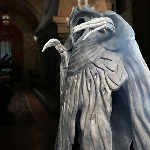 新款仿真鬼怪模型密室万圣鬼屋设备道具白色死神惊悚道具布置户外