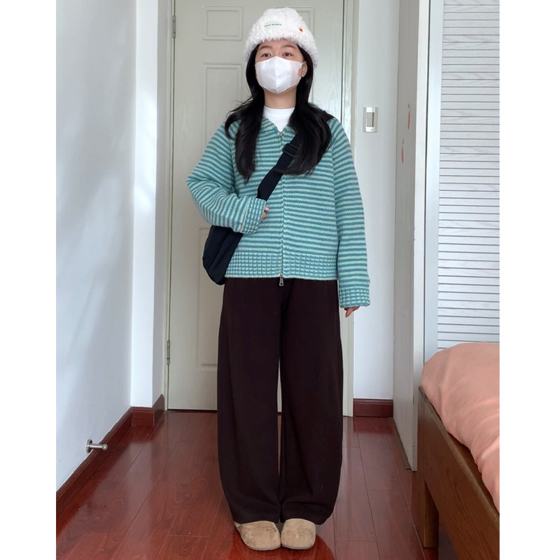 仿羊绒抽绳松紧腰显瘦阔腿裤阿殊 ASOUL 微胖小个子显高显瘦裤子,女装/女士精品,休闲裤,淘宝优惠券,粉丝福利购,淘宝优惠卷