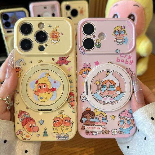 哭娃星星人支架17promax适用于苹果17手机壳新款可爱iPhone16plus卡通女款15硅胶14软壳13全包11防摔xs保护套