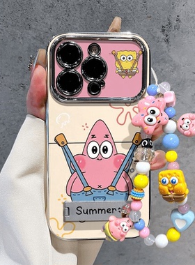 背带裤派大星vivox300pro手机壳x200/x100/x90女新款s50/30小众iqoo15创意neo11卡通y300/y200全包防摔保护套