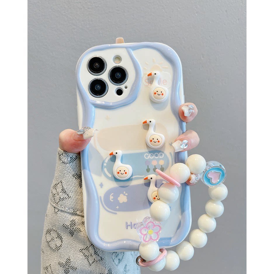 立体四只小鸭子oppoReno15pro可爱手机壳reno14/13/12新款findx9/x8软a5/a6女款k13卡通r17硅胶ace全包保护套
