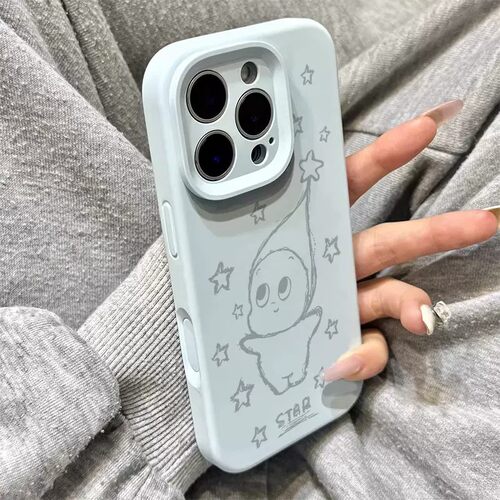 可爱星星人适用荣耀600pro手机壳新款女honor500简约400卡通情侣款x70i液态硅胶win软壳全包magic8防摔保护套