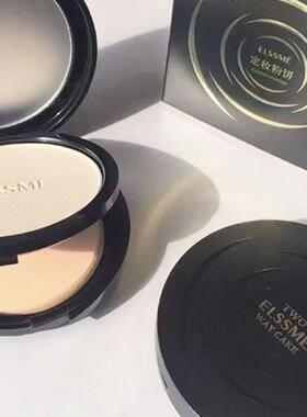 ELSSME忆自美锁妆修颜两用粉饼干湿持久定妆控油修饰防水多效合一