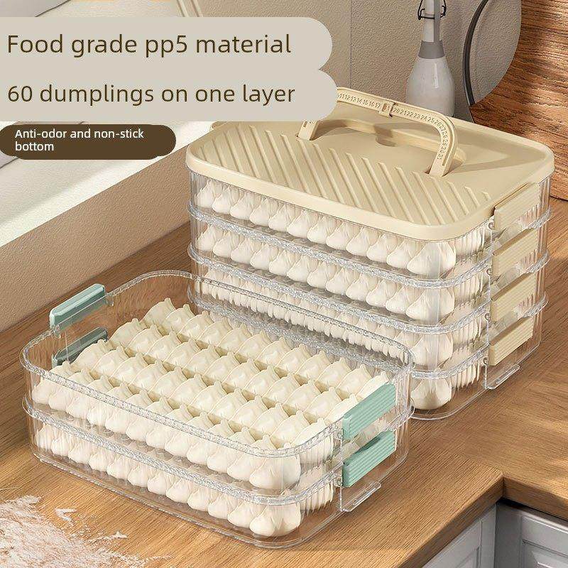 日本塑料饺子盒冷冻冰箱收纳盒多层保鲜盒厨房馄饨饺食品级收纳盒,收纳整理,食物收纳盒,淘宝优惠券,粉丝福利购,淘宝优惠卷