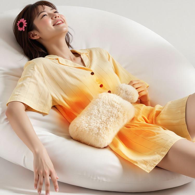 日本热水袋暖水袋注水热敷袋热敷专用暖手袋被窝痛经女生用暖宝宝