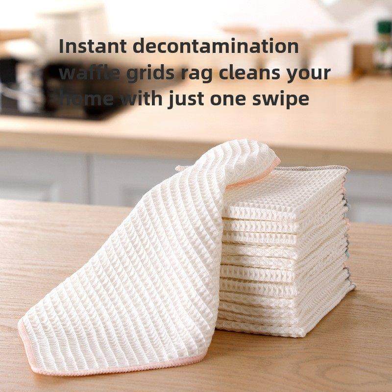 抹布洗碗布吸水家用厨房华夫饼小毛巾与挂绳清洁脱脂毛巾吸水,家庭/个人清洁工具,抹布,淘宝优惠券,粉丝福利购,淘宝优惠卷