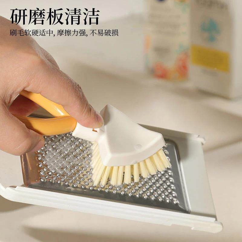 三角隙刷可叠生间地板刷子缝家用卫室花洒孔厨房硬毛洁刷ac浴1289