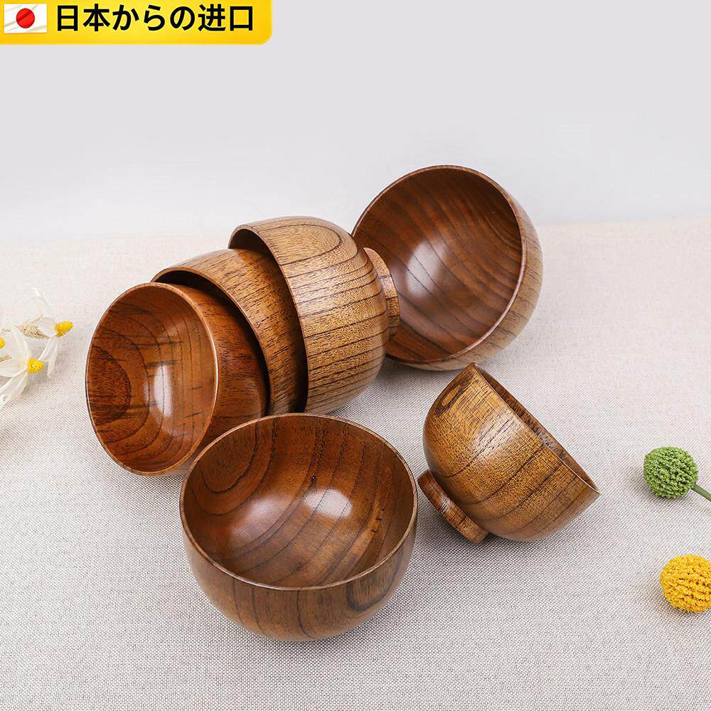 日本レザミン木碗酸枣木老漆木碗圆形整木产品木纹商务礼品