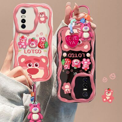 草莓熊软硅胶手机壳潮牌