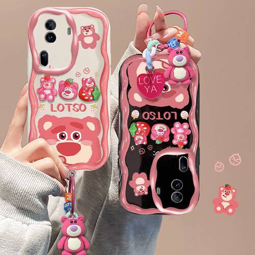 草莓熊软硅胶手机壳卡通