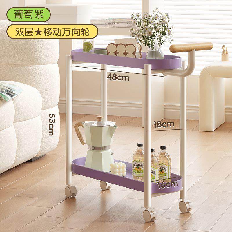 可移动花架加厚带轮方形推车边几客厅茶几网红简约户外野营置物架,收纳整理,书桌收纳置物架,淘宝优惠券,粉丝福利购,淘宝优惠卷